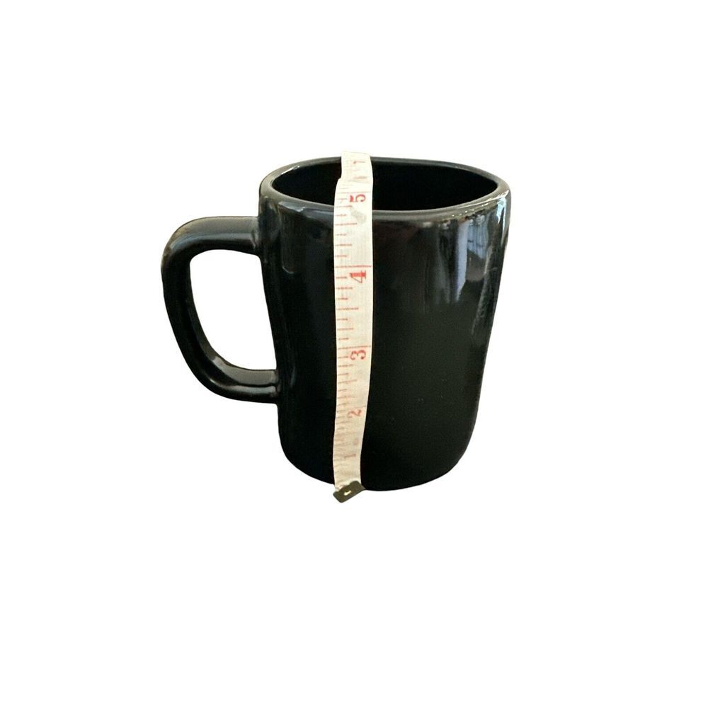Rae Dunn Halloween Coffee Mug CAUGHT IN YOUR WEB Mug‎ w/ Gnome Topper Spider - Picture 4 of 4